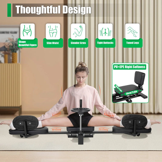 Leg Stretcher Fitness Training Equipment Sports Flexibility Stretching Machine 3 Bar 100KG for Ballet Yoga Home Gym Exercise ferrersa