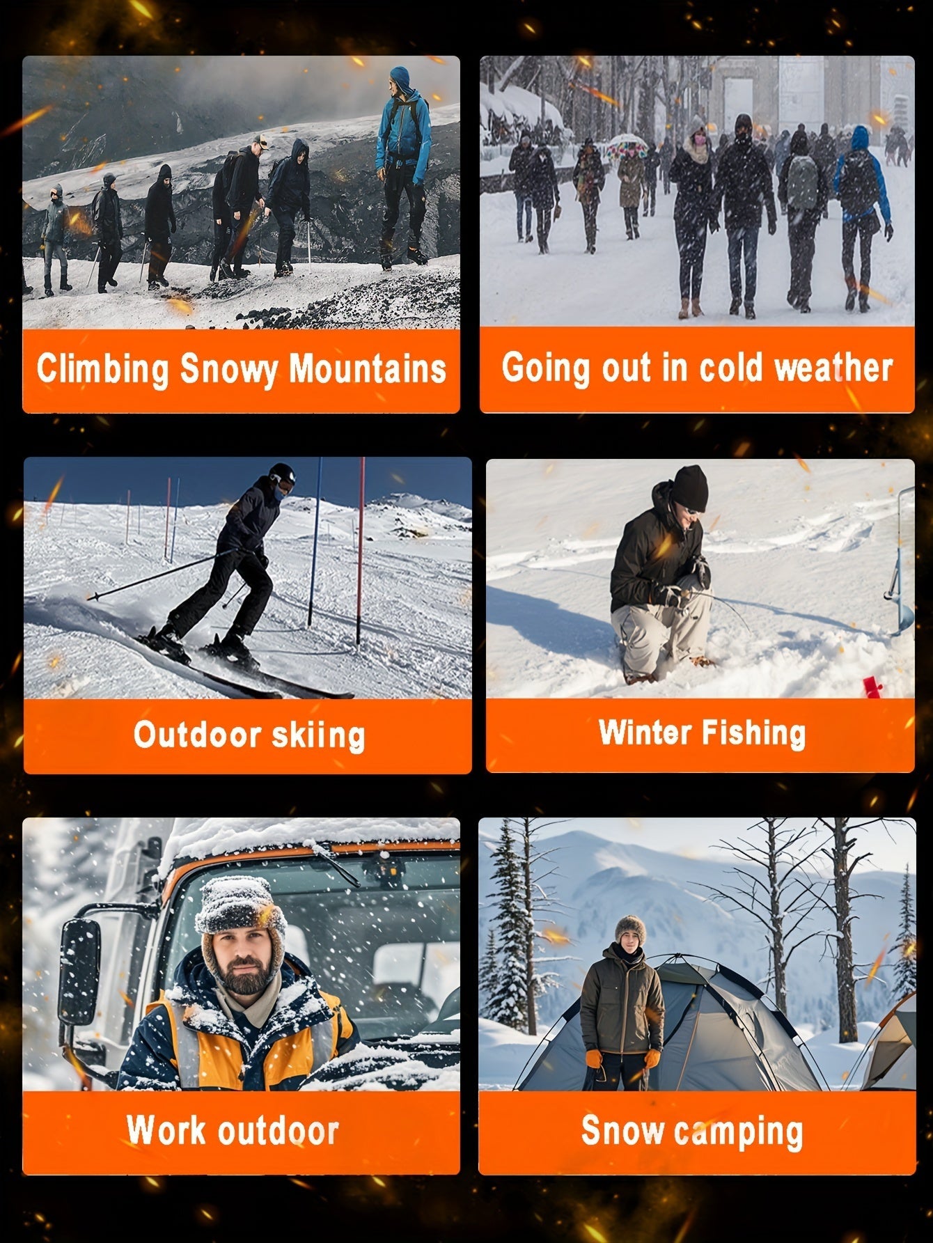 Women's Heated Jacket, Autumn & Winter Outdoor Sports Casual Warm Jacket, Autumn & Winter Outdoor Sports, Skiing Fashionable Heated Jacket, Perfect Gift for Christmas, Thanksgiving & New Year (Includes Battery) ferrersa