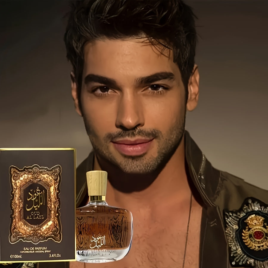 Men's Perfume, High-End Middle Eastern Noble Cologne, Long-Lasting Fragrance, Sandalwood Citrus Grass Woody Freesia, 100 ML 3.4 FL.OZ ferrersa