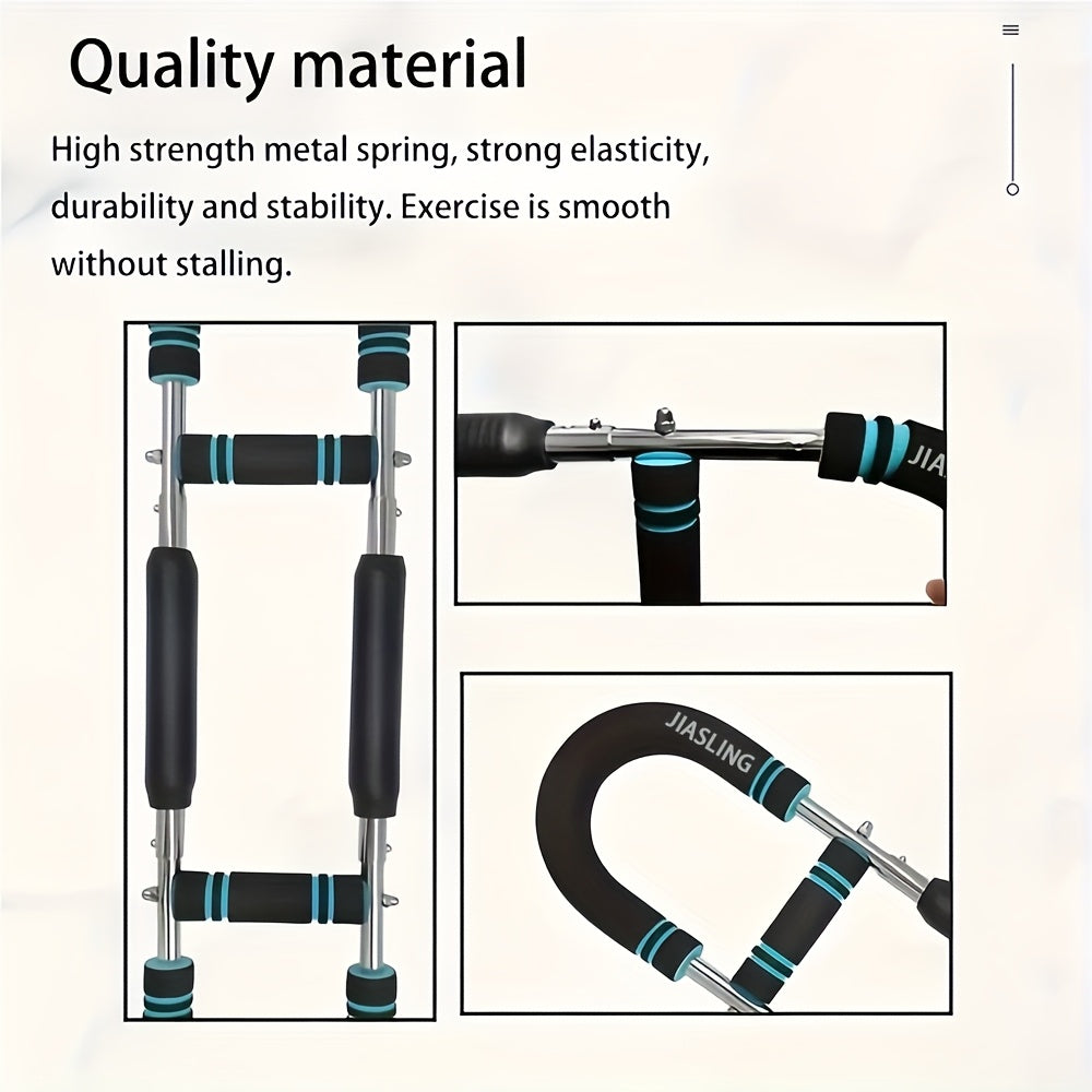 Portable Home Gym Equipment] Arm Strength Trainer U-Shaped Multi-Functional Adjustable Forearm Strengthener Chest Exercise Equipment, Triceps, Portable Spring Resistance 2 Levels Of Adjustable Resistance Bands, Comfortable G ferrersa