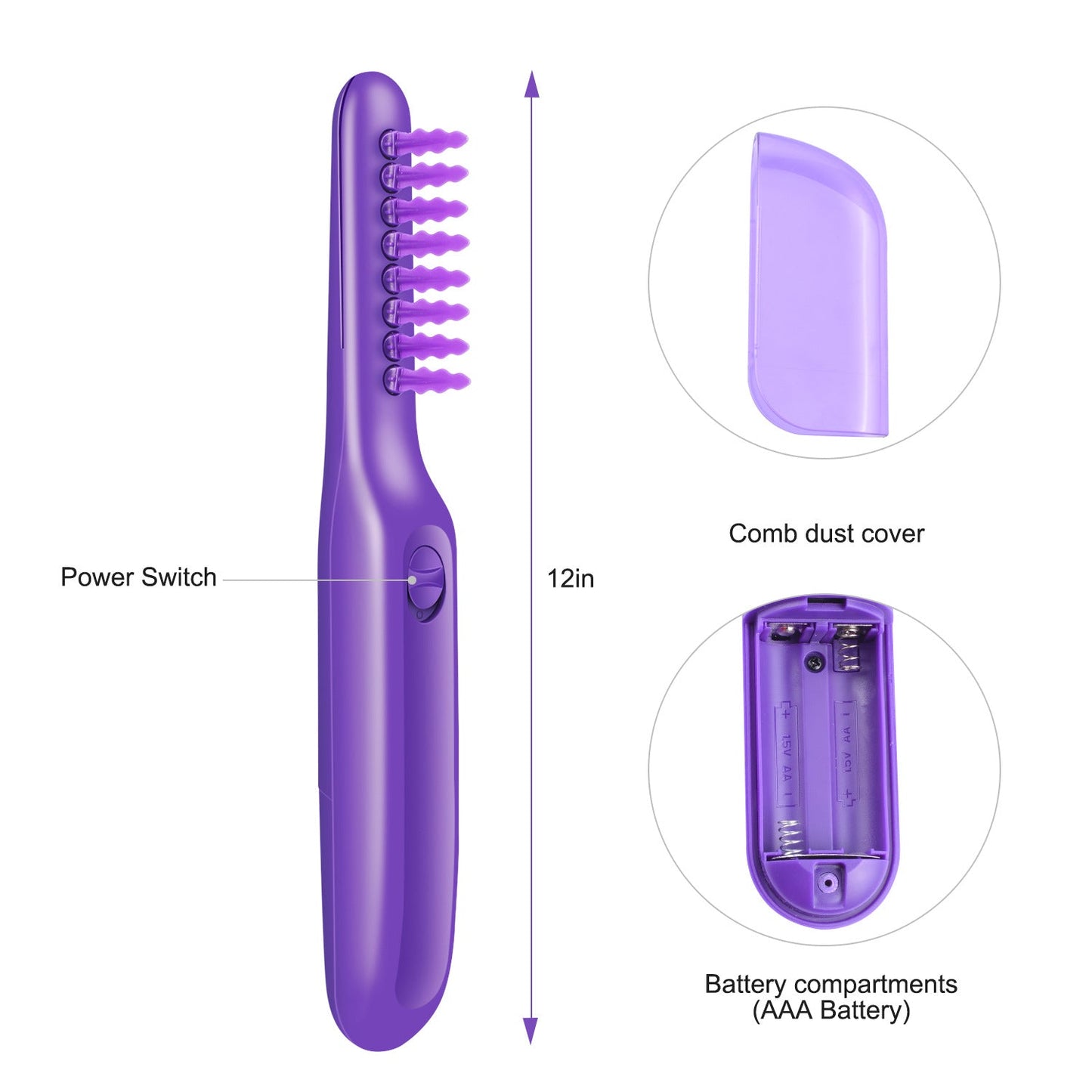 Electric Detangling Brush Scalp Massage Hair Brush ferrersa