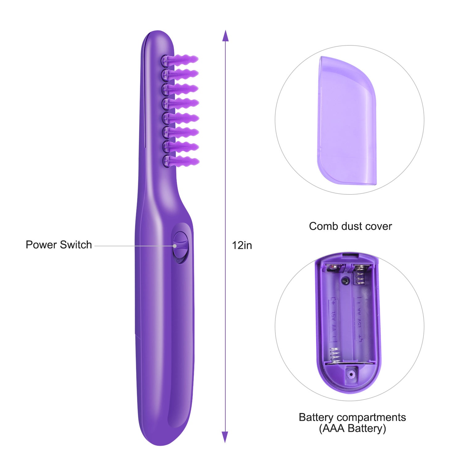 Electric Detangling Brush Scalp Massage Hair Brush ferrersa