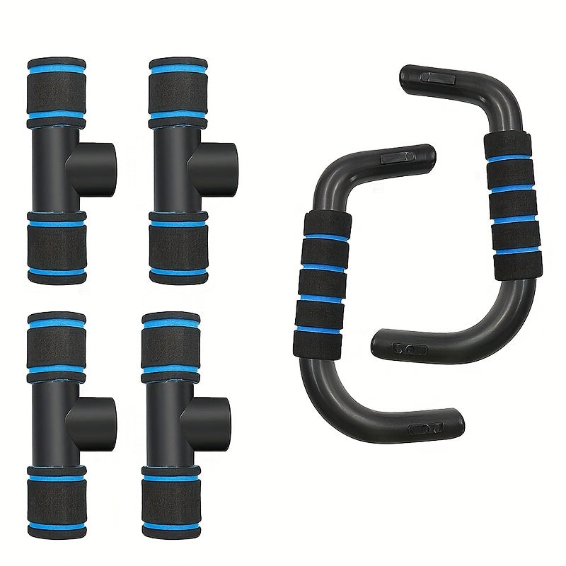 Holiday Gift, Home Workout Equipment, Push Up Bars with Cushioned Foam Grip & Non-Slip Design, Universal, Blue/Red/Green ferrersa