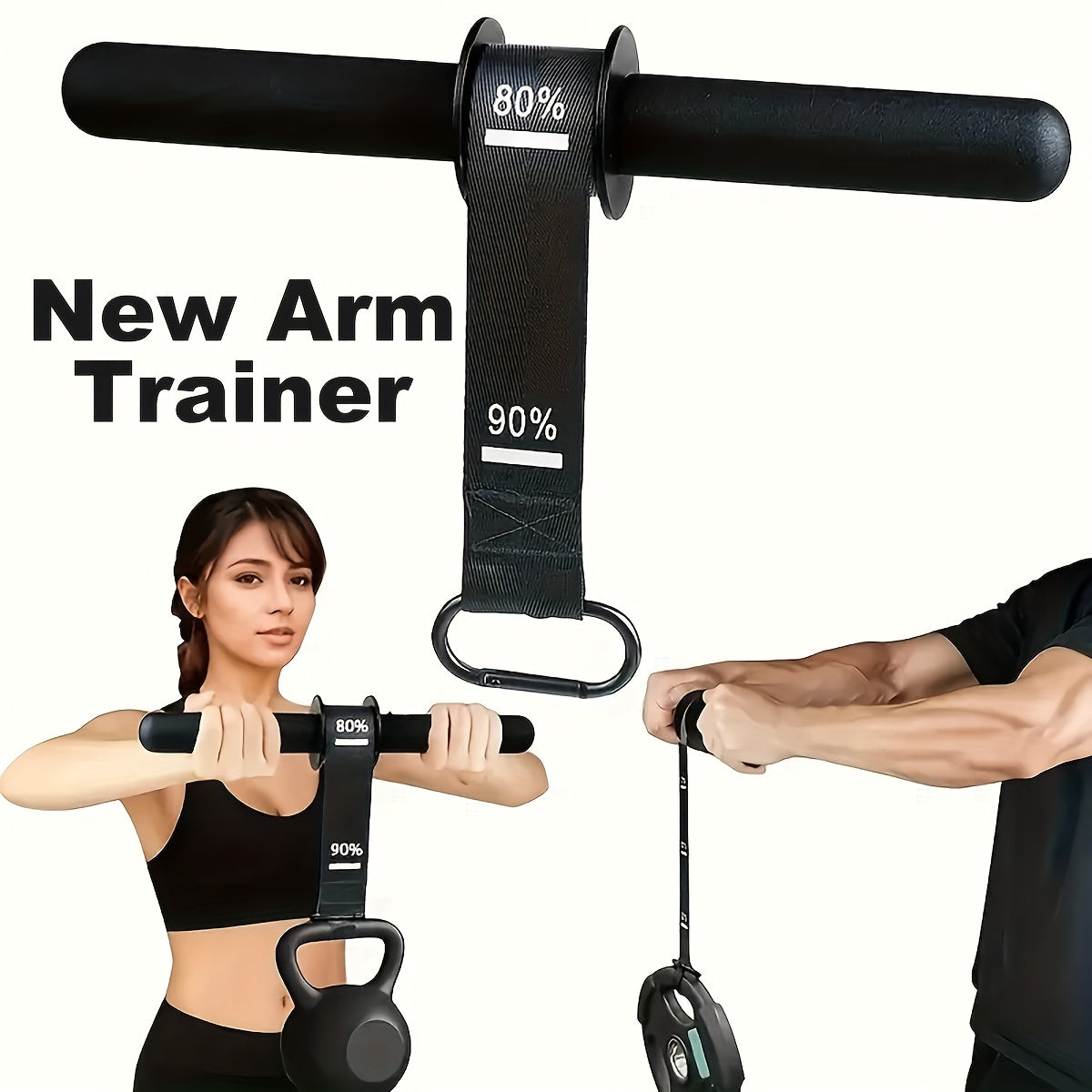 Portable Home Gym Equipment] Arm Strength Trainer U-Shaped Multi-Functional Adjustable Forearm Strengthener Chest Exercise Equipment, Triceps, Portable Spring Resistance 2 Levels Of Adjustable Resistance Bands, Comfortable G ferrersa