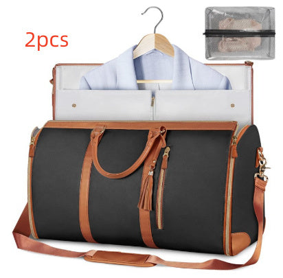 Large Capacity Travel Duffle Bag Women's Handbag Folding Suit Bag Waterproof Clothes Totes ferrersa