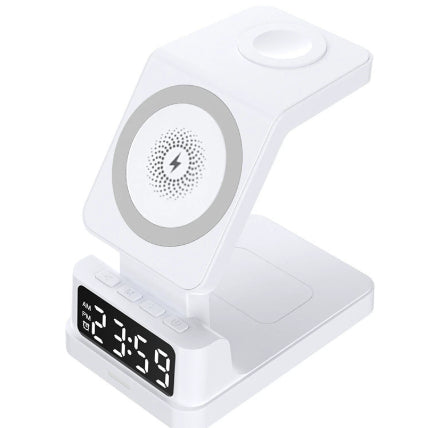 Magnetic Three-in-one 15W Wireless Charger With Clock ferrersa