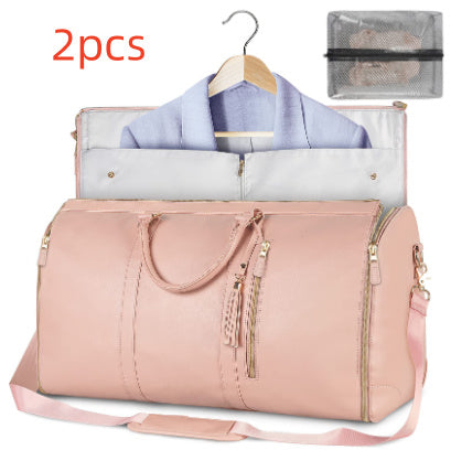 Large Capacity Travel Duffle Bag Women's Handbag Folding Suit Bag Waterproof Clothes Totes ferrersa