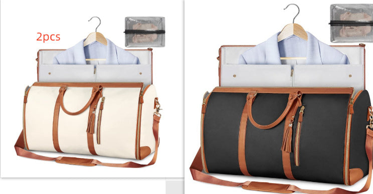Large Capacity Travel Duffle Bag Women's Handbag Folding Suit Bag Waterproof Clothes Totes ferrersa