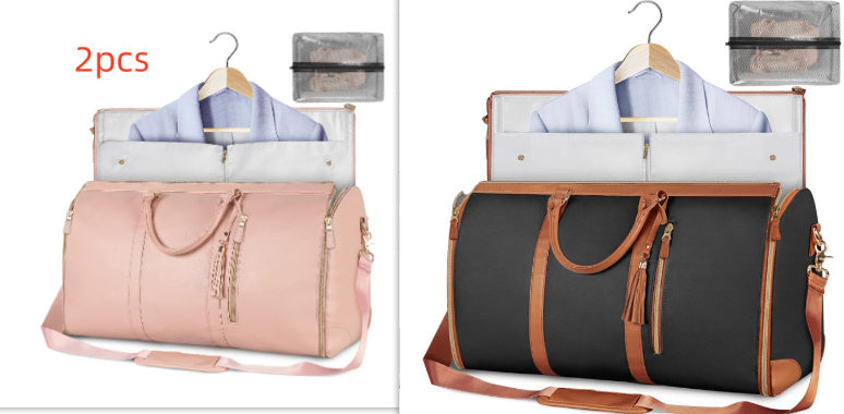Large Capacity Travel Duffle Bag Women's Handbag Folding Suit Bag Waterproof Clothes Totes ferrersa