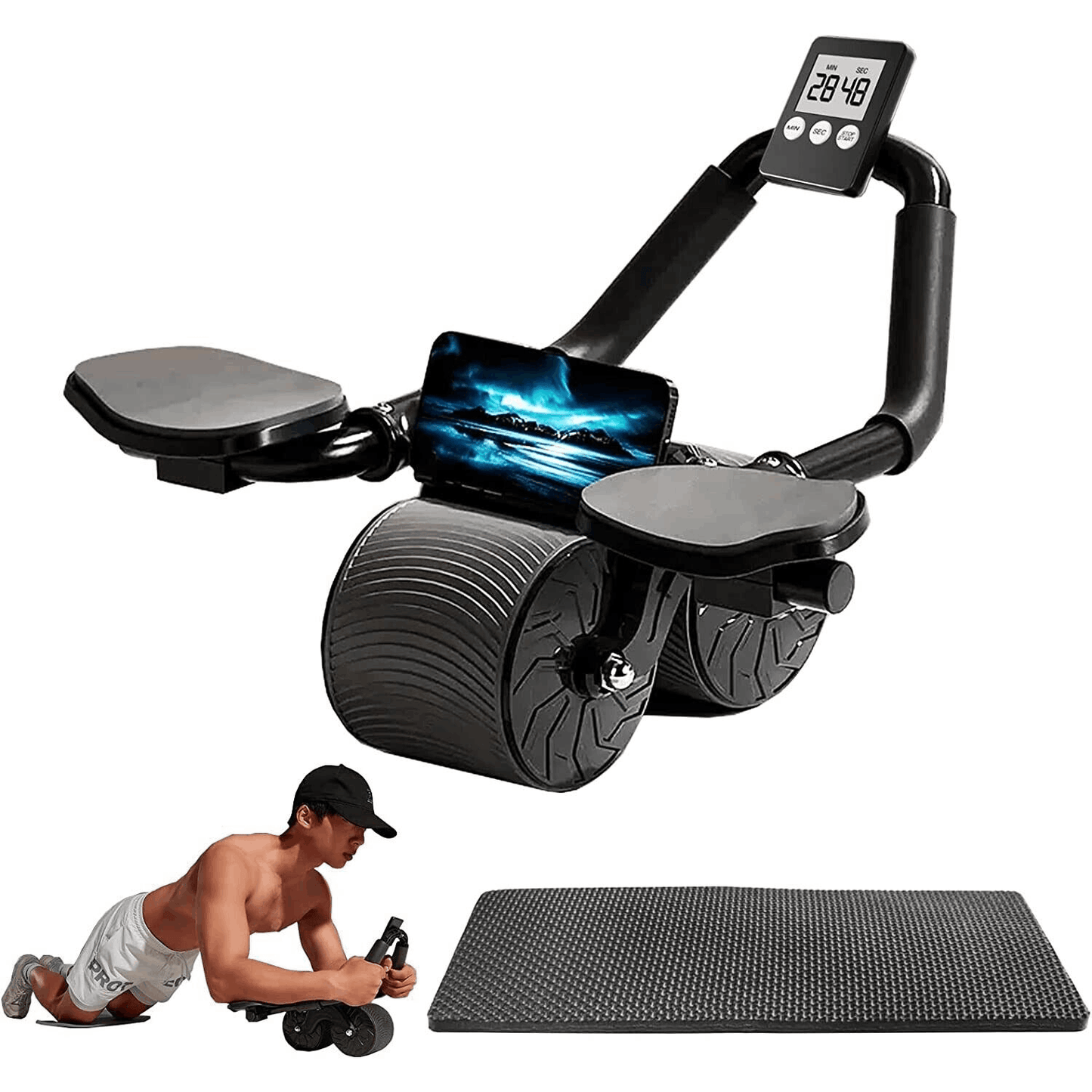 Abdominal core muscle training equipment of abdominal wheel ferrersa