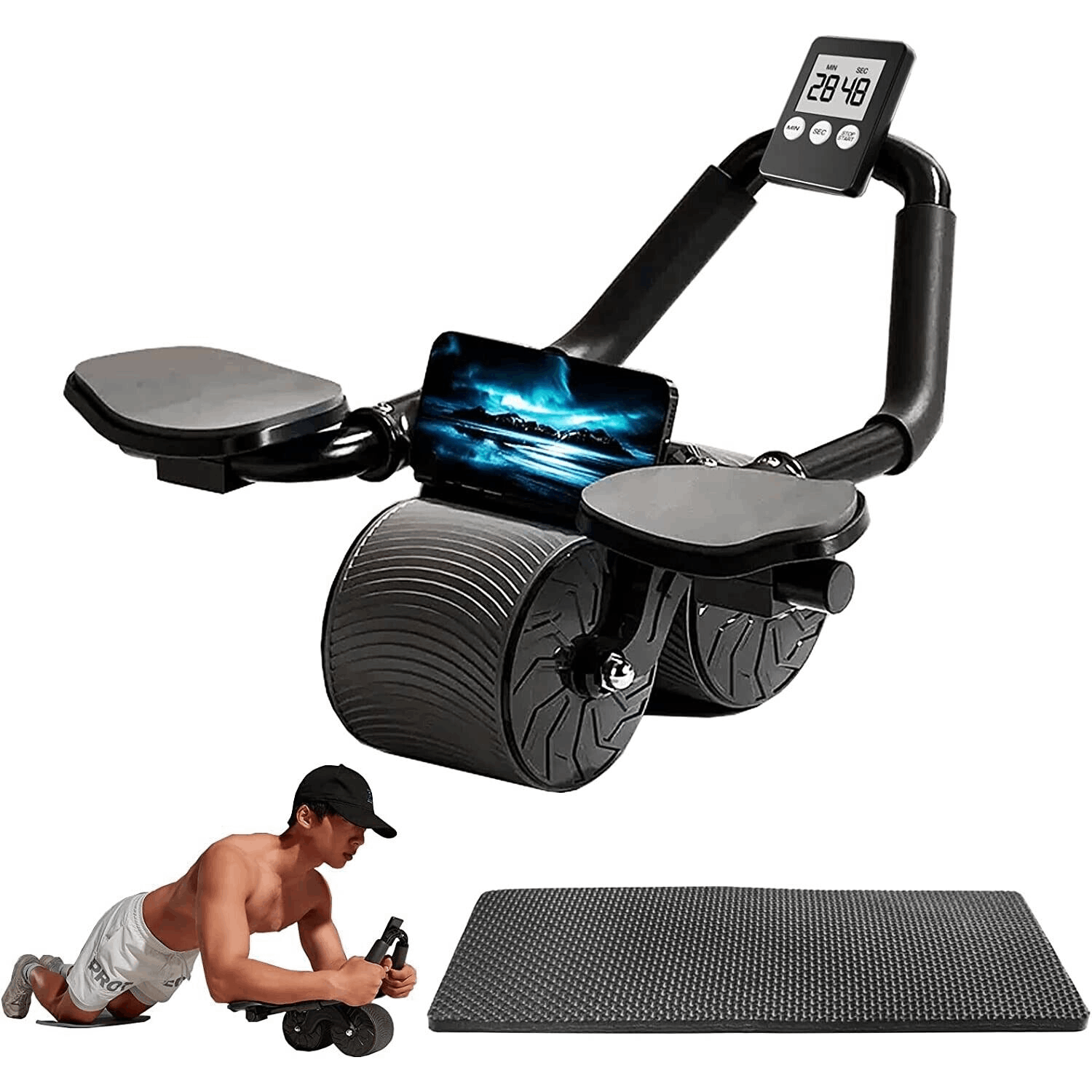 Abdominal core muscle training equipment of abdominal wheel ferrersa