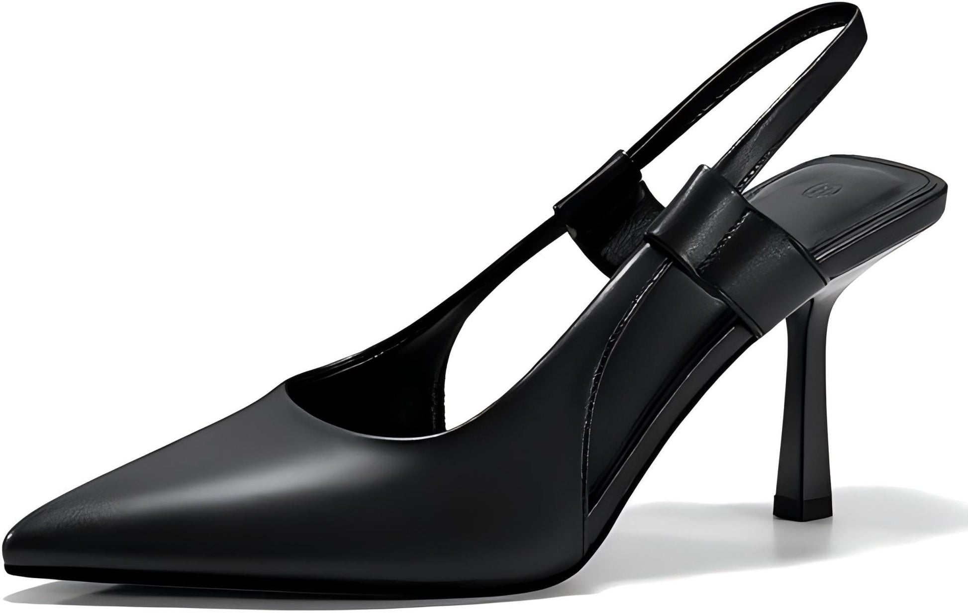 Coutgo Womens Slingback Heels Closed Pointed Toe Slip-on Kitten Heels Sandals Party Prom Dress Shoes ferrersa