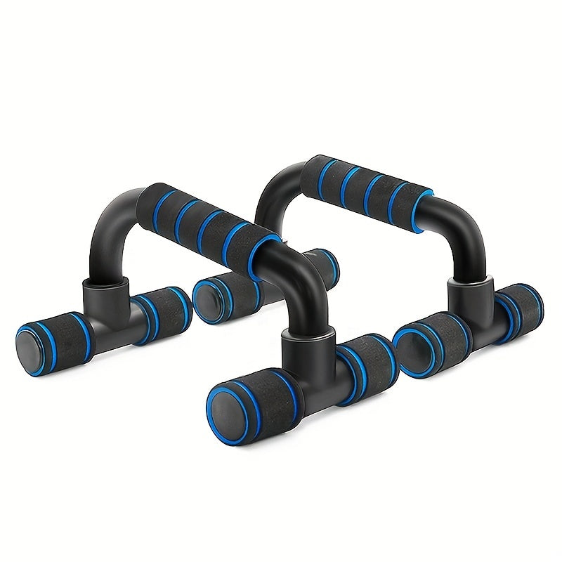 Holiday Gift, Home Workout Equipment, Push Up Bars with Cushioned Foam Grip & Non-Slip Design, Universal, Blue/Red/Green ferrersa