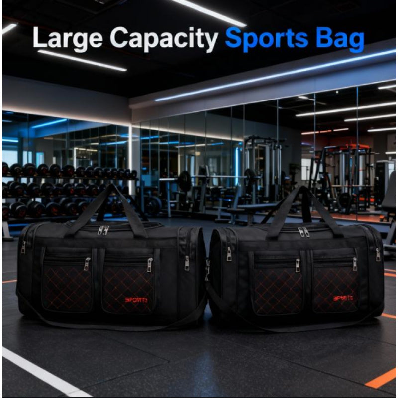 [Durable Nylon Duffel Bag] Large Capacity Heavy-Duty Nylon Duffel Bag for Men & Women - & Checkered Sporty Travel Tote with Adjustable Shoulder Strap, Multiple Compartments & Zipper Closure, Spacious Gym, Weekend, Business, S ferrersa