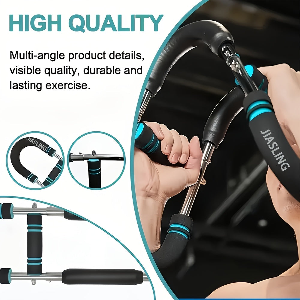 Portable Home Gym Equipment] Arm Strength Trainer U-Shaped Multi-Functional Adjustable Forearm Strengthener Chest Exercise Equipment, Triceps, Portable Spring Resistance 2 Levels Of Adjustable Resistance Bands, Comfortable G ferrersa