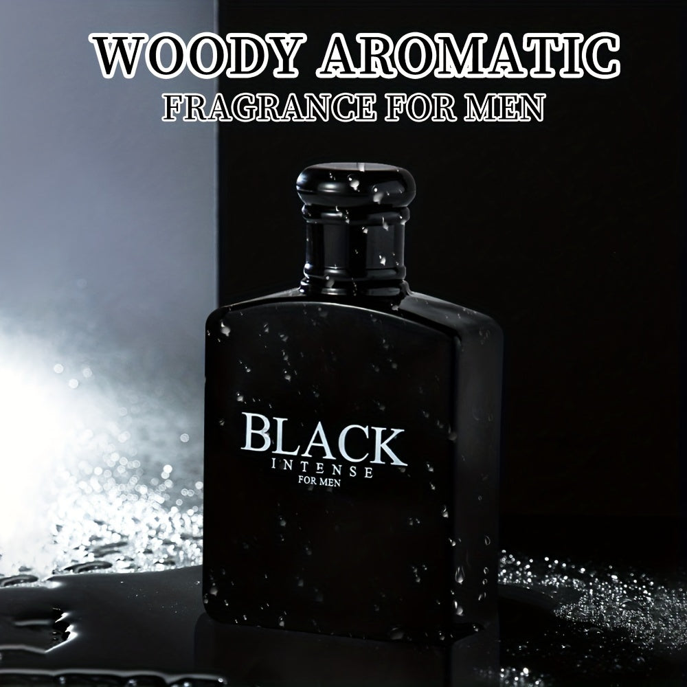 3.4oz Men's Cologne Spray - Woody Fresh Masculine Fragrance with Sage, Lemon & Wormwood - Medium Concentration Eau de Toilette - Long-Lasting Scent for Day & Night Use, Car Perfume Air Freshener, Elegant Bottle Design, Sleek ferrersa