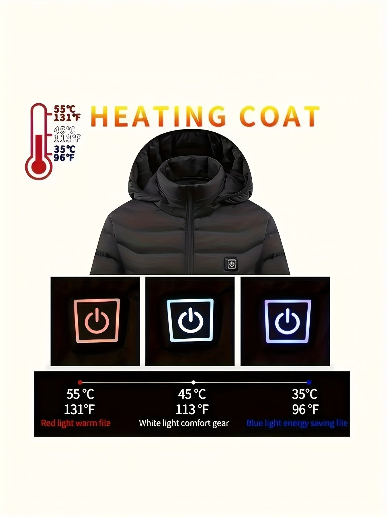 Women's Heated Jacket, Autumn & Winter Outdoor Sports Casual Warm Jacket, Autumn & Winter Outdoor Sports, Skiing Fashionable Heated Jacket, Perfect Gift for Christmas, Thanksgiving & New Year (Includes Battery) ferrersa