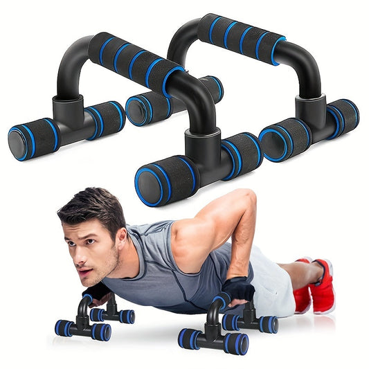 Holiday Gift, Home Workout Equipment, Push Up Bars with Cushioned Foam Grip & Non-Slip Design, Universal, Blue/Red/Green ferrersa
