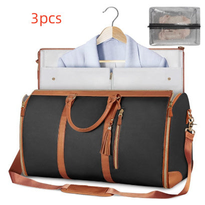 Large Capacity Travel Duffle Bag Women's Handbag Folding Suit Bag Waterproof Clothes Totes ferrersa