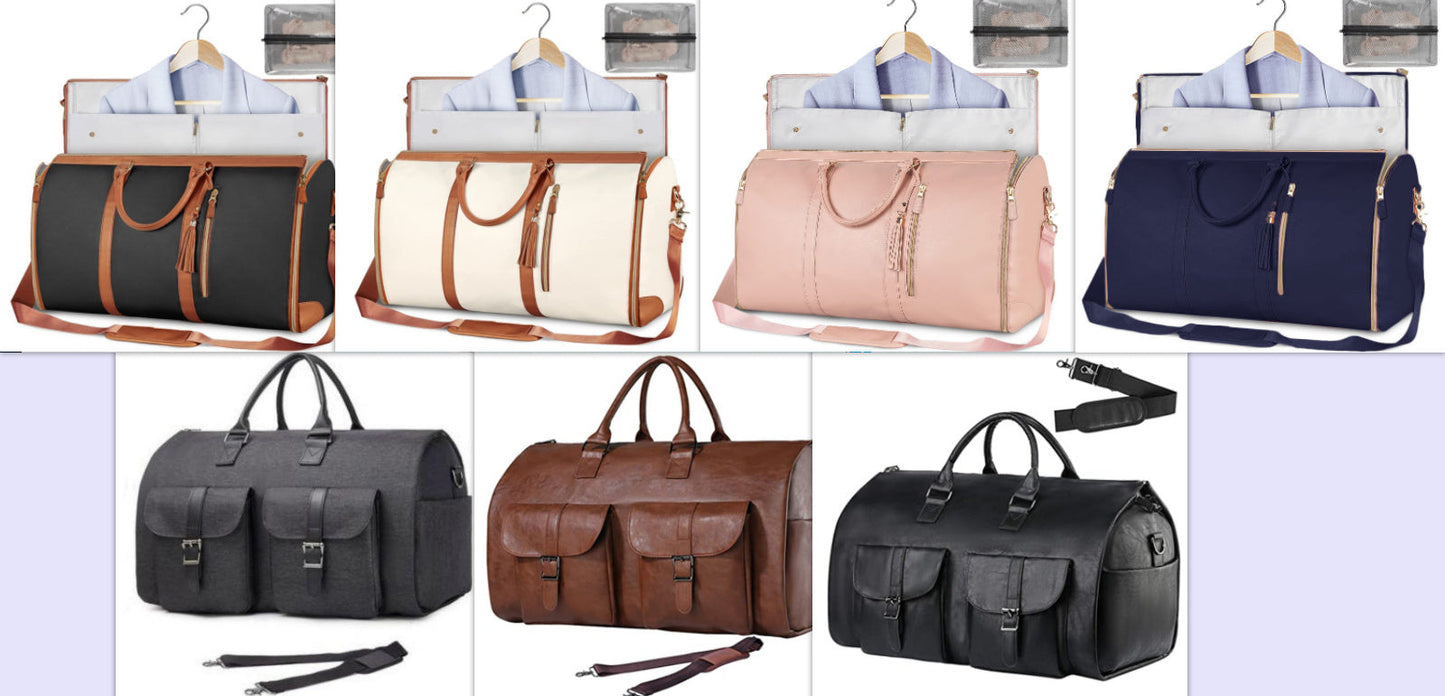 Large Capacity Travel Duffle Bag Women's Handbag Folding Suit Bag Waterproof Clothes Totes ferrersa