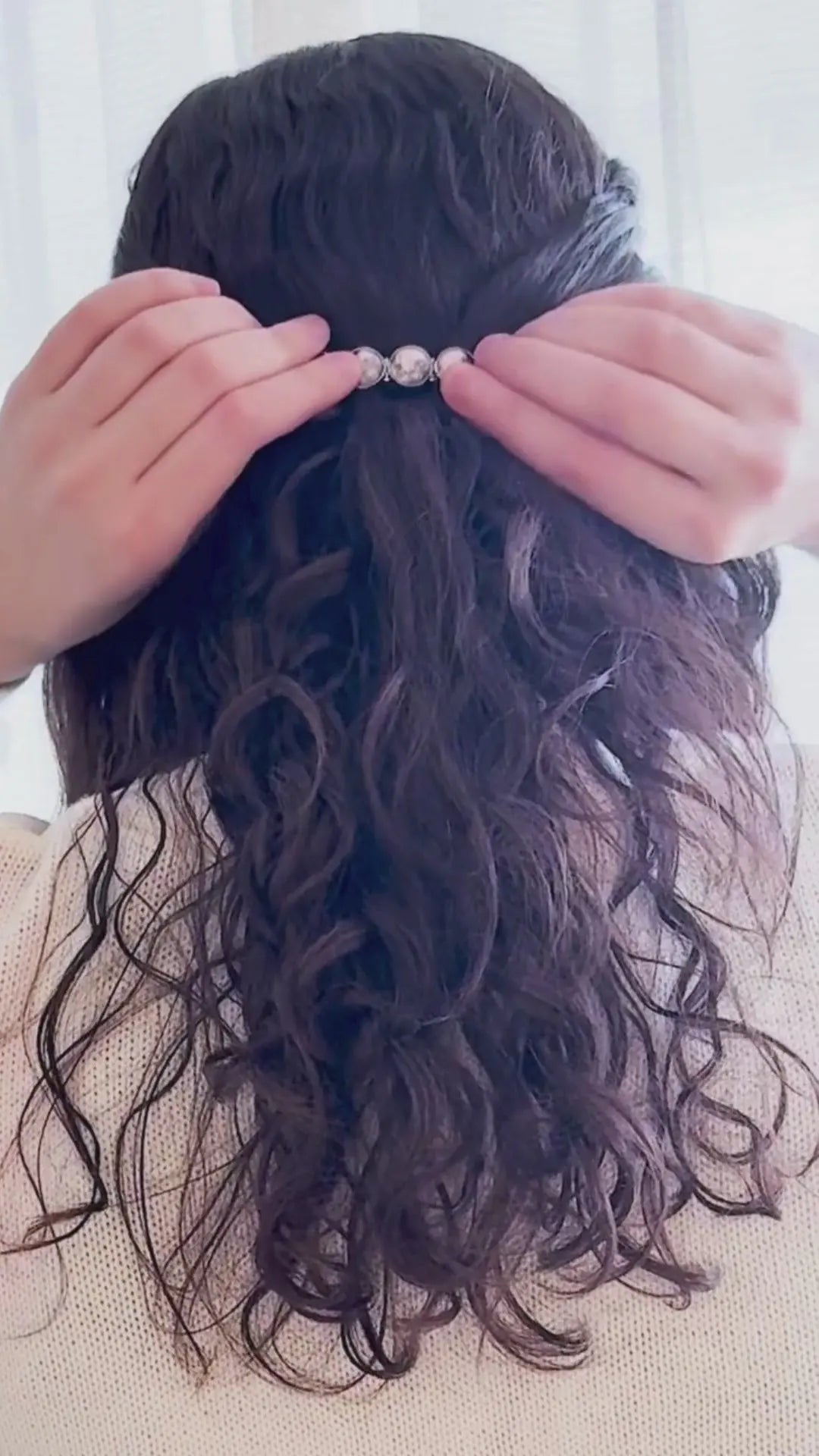 Moon Phase Hair Clip Barrette DC-Yugen Handmade
