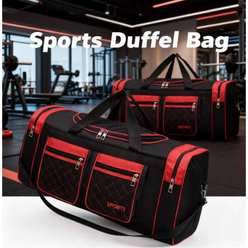 [Durable Nylon Duffel Bag] Large Capacity Heavy-Duty Nylon Duffel Bag for Men & Women - & Checkered Sporty Travel Tote with Adjustable Shoulder Strap, Multiple Compartments & Zipper Closure, Spacious Gym, Weekend, Business, S ferrersa
