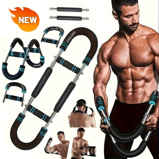 Portable Home Gym Equipment] Arm Strength Trainer U-Shaped Multi-Functional Adjustable Forearm Strengthener Chest Exercise Equipment, Triceps, Portable Spring Resistance 2 Levels Of Adjustable Resistance Bands, Comfortable G ferrersa