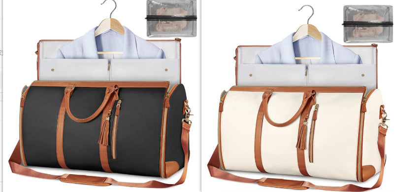 Large Capacity Travel Duffle Bag Women's Handbag Folding Suit Bag Waterproof Clothes Totes ferrersa