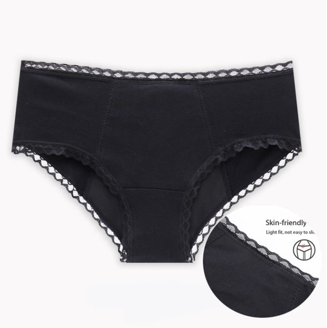 Large Size Ladies Cotton Physiological Underwear Front And Rear Leak-proof Four-layer Sanitary Napkin-free Aunt Panties ferrersa