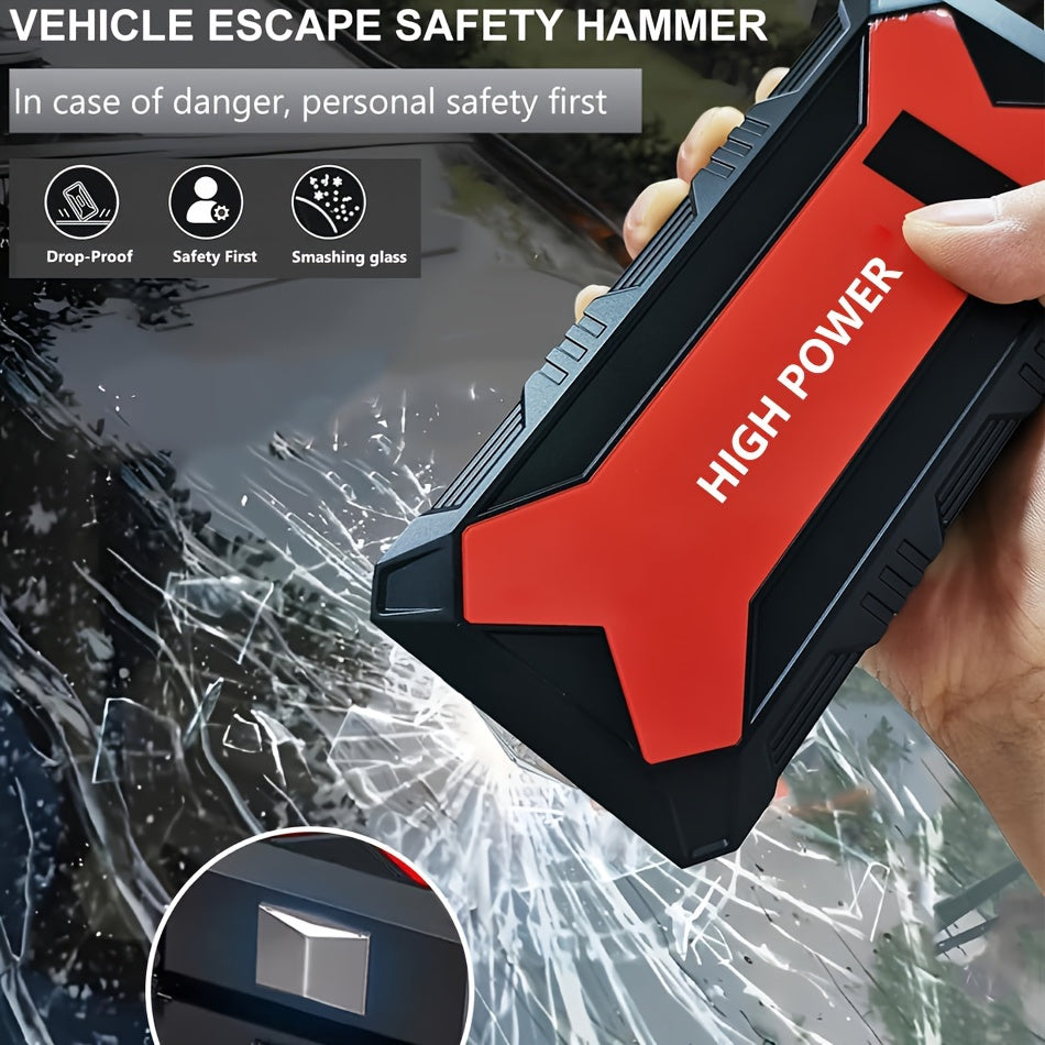 [Portable Car Jump Starter] 2500A Portable 12V Car Jump Starter Power Bank - Battery Booster Charger Starting Device for Petrol Diesel Car Starter Buster (6.0L Gas or 5.0L Diesel Engine) ferrersa