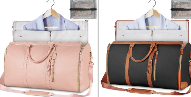 Large Capacity Travel Duffle Bag Women's Handbag Folding Suit Bag Waterproof Clothes Totes ferrersa