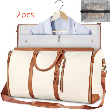 Large Capacity Travel Duffle Bag Women's Handbag Folding Suit Bag Waterproof Clothes Totes ferrersa