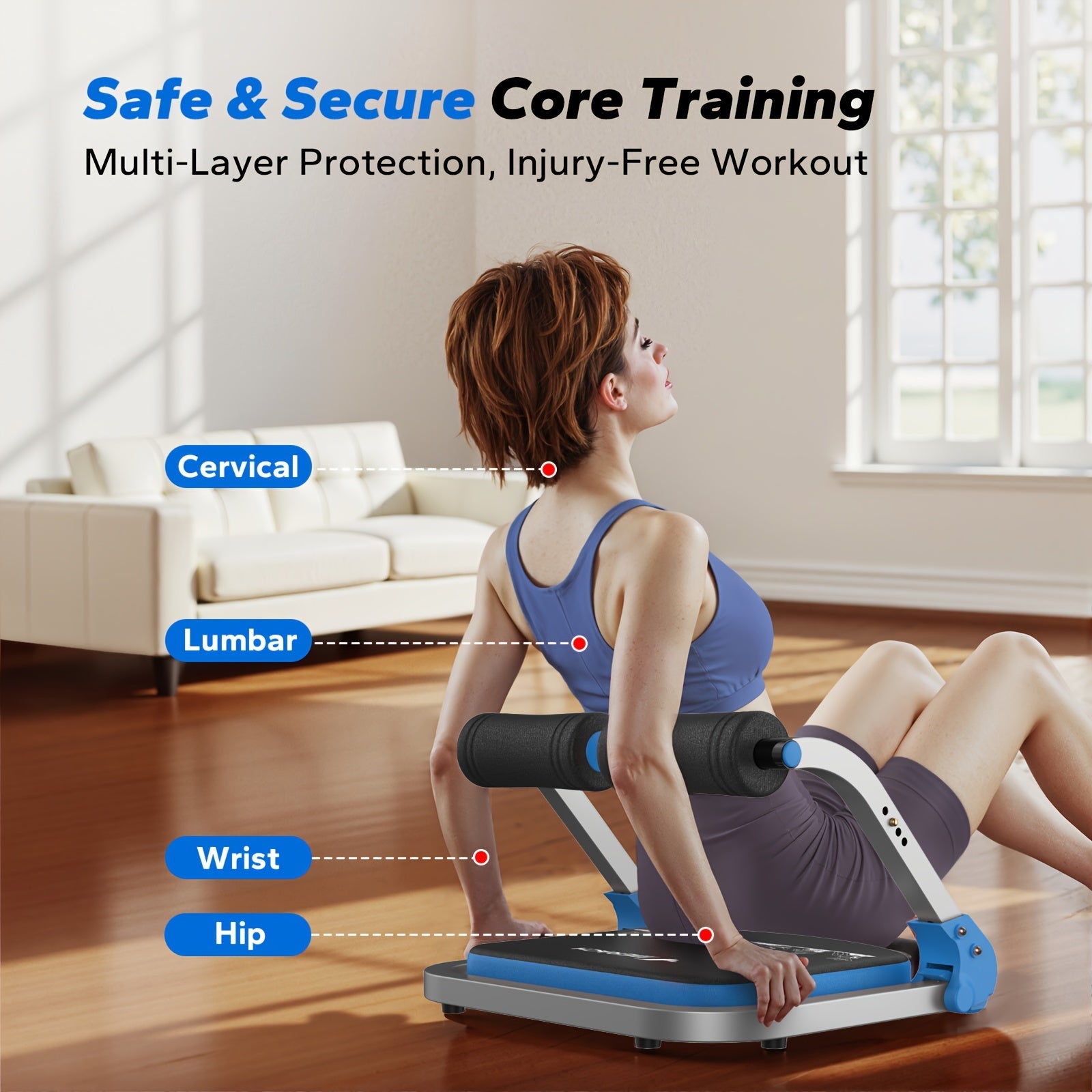 MERACH Multifunctional abdominal trainer, core strength, waist slimming, abdominal fitness home exercise equipment, home abdominal muscle training and abdominal loss fitness equipment ferrersa
