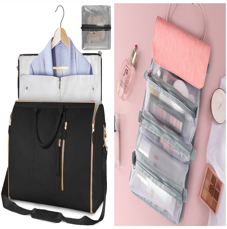 Large Capacity Travel Duffle Bag Women's Handbag Folding Suit Bag Waterproof Clothes Totes ferrersa