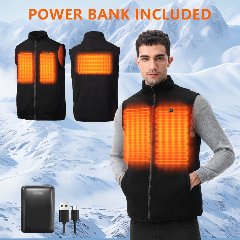 Battery- Heating Vest Jacket with 3-Temperature Settings - Unisex Lightweight Warm Heating Jacket Suitable for Men & Women, Outdoor Winter Wear, Christmas, Halloween, New Year Gifts () ferrersa