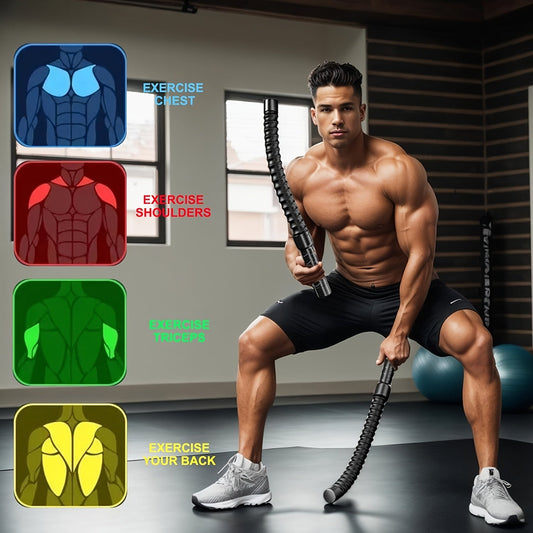 [Portable Fitness Rope] 2pcs Cordless Combat Rope Men's And Women's Home Gym Portable Fitness Rope Household Portable Arm Muscle Sling Fitness Products ferrersa