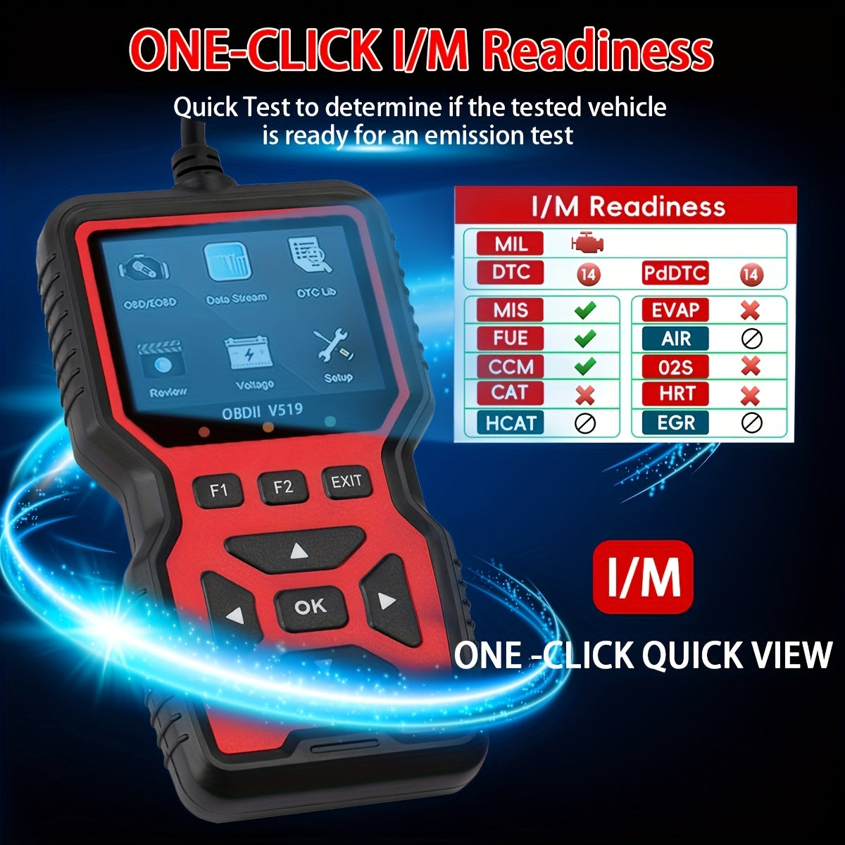 [OBD2 Scanner USB-Powered] UUPAS 2025 Compatible for Most Cars OBD2 Scanner Compatible with USB-Powered OBDII Diagnostic Tool, Real-Time Car Engine Fault Code Reader, No Battery Required, for Professional Mechanics & DIY Vehi ferrersa