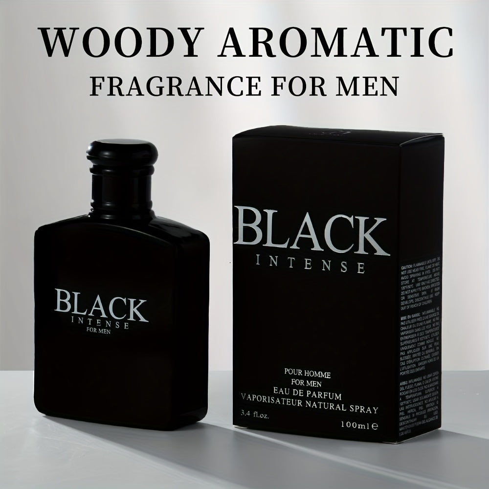 3.4oz Men's Cologne Spray - Woody Fresh Masculine Fragrance with Sage, Lemon & Wormwood - Medium Concentration Eau de Toilette - Long-Lasting Scent for Day & Night Use, Car Perfume Air Freshener, Elegant Bottle Design, Sleek ferrersa