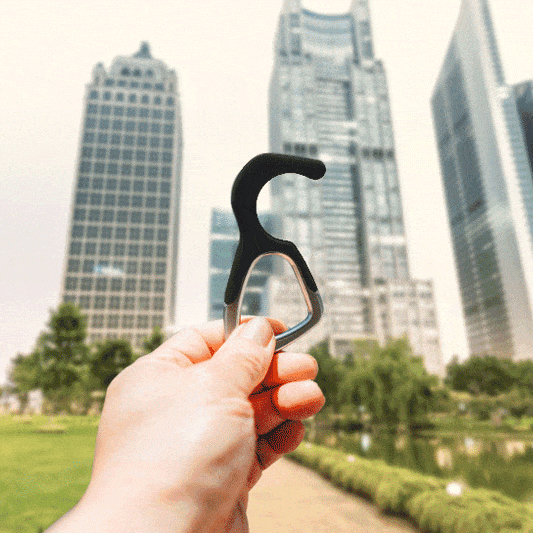 hoo(key) - The Only Patented Antimicrobial Silicone No-Touch Keychain Tool USA