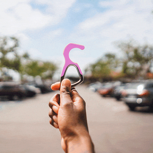 hoo(key) - The Only Patented Antimicrobial Silicone No-Touch Keychain Tool USA