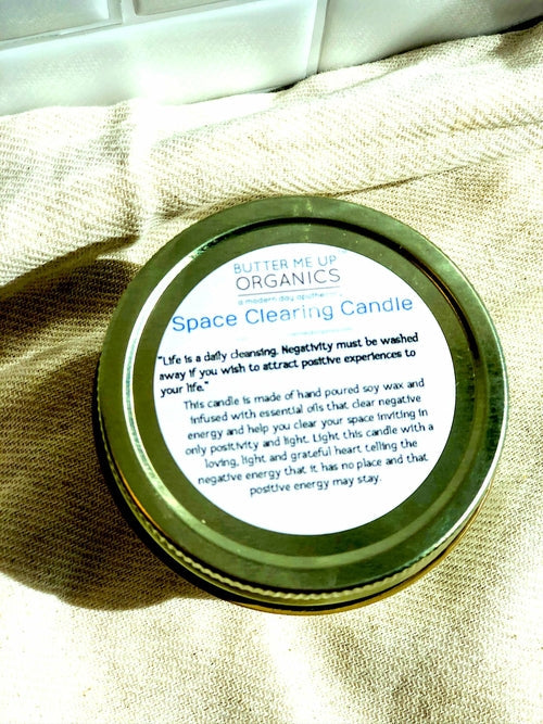 Space Clearing Candle/ Intention Candle / Organic Soy Candle / Candle ferrersa