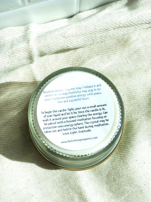 Space Clearing Candle/ Intention Candle / Organic Soy Candle / Candle ferrersa