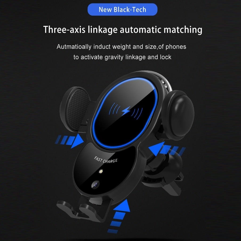 10W Wireless Automatic Clamping Mount Fast Charger For Your Car DC-THE CEO