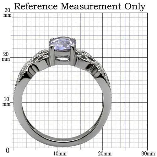 TK079 - High polished (no plating) Stainless Steel Ring with AAA Grade ferrersa