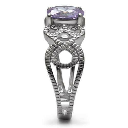 TK079 - High polished (no plating) Stainless Steel Ring with AAA Grade ferrersa